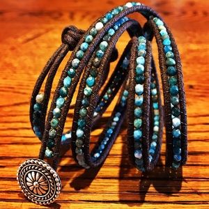 Apatite Wrap Bracelet